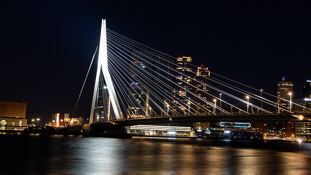 Erasmus bridge-Rotterdam. Places to visit