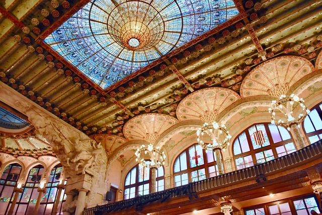 Palau de la Música CatalanaMust visit tourist places barcelona Spain