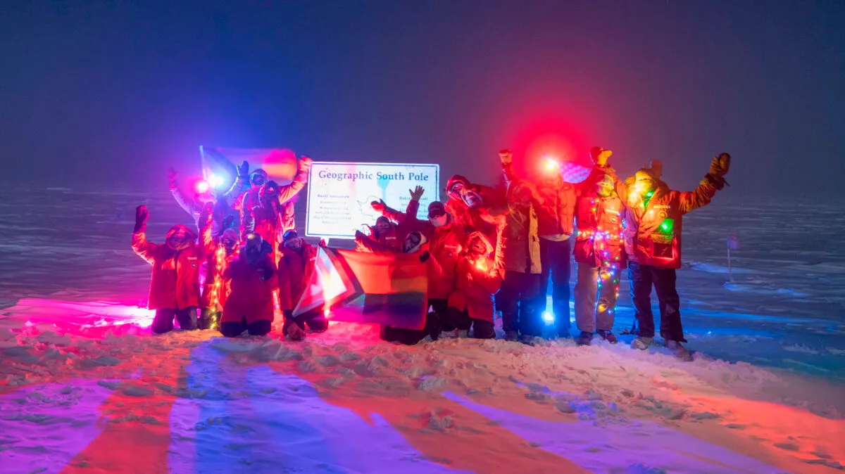 Christmas Celebration In Antartica Scientist