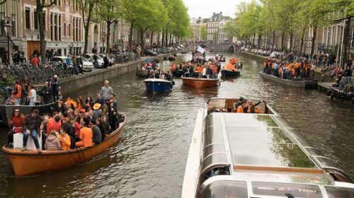 amsterdam-King's Day Celebration Dutch festival