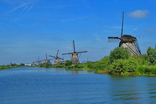 windmills kinderdijk dutch unesco netherlands.